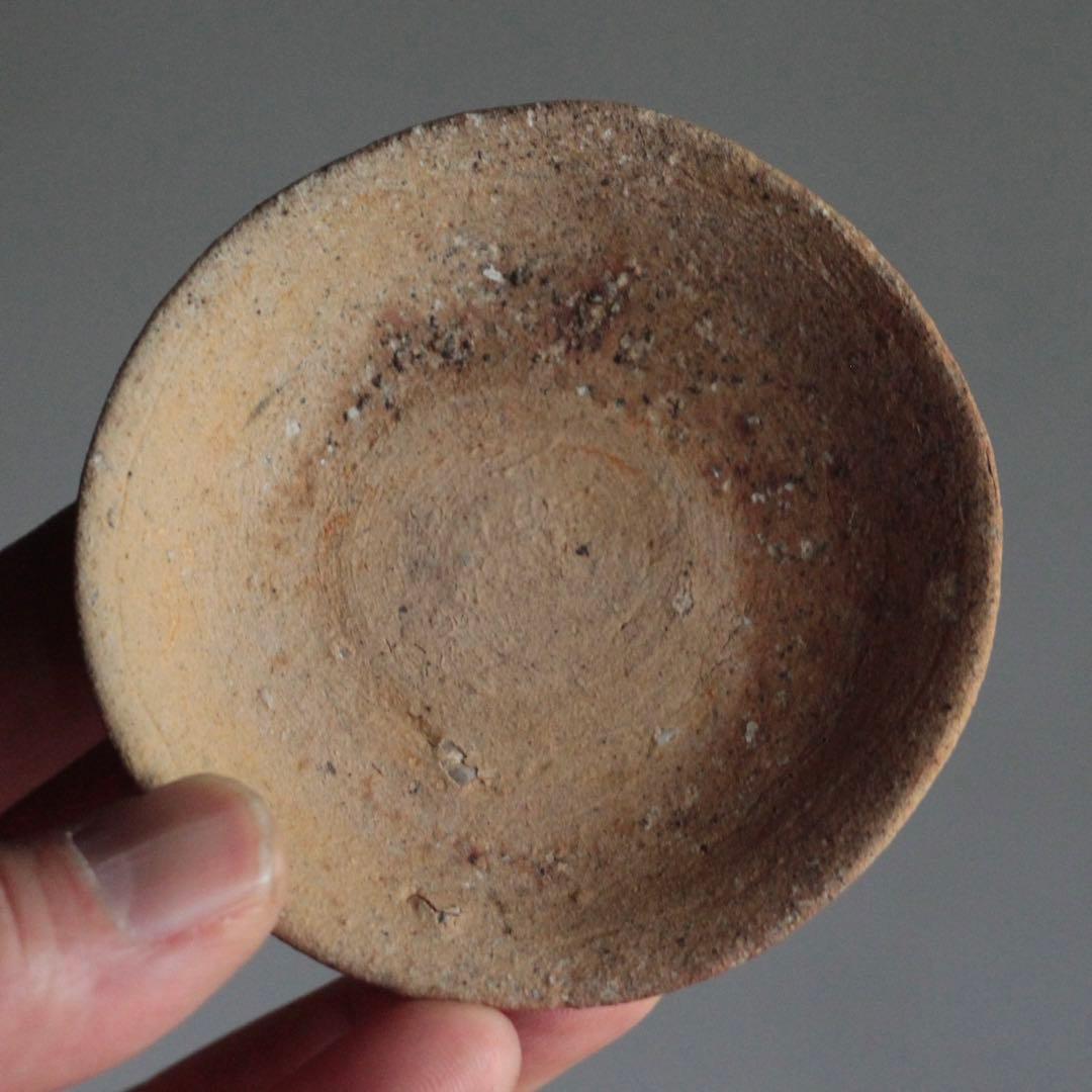 赤あがり 常滑 山盃 盃 ぐい呑み 酒器 鎌倉時代 古美術 古道具 アンティーク