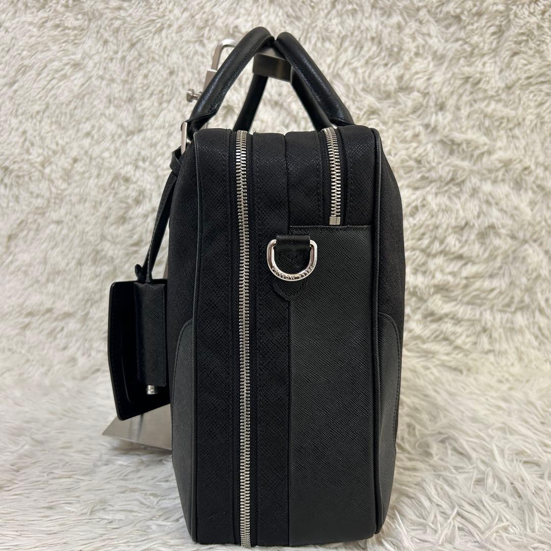 ⭐️極美品⭐️2室 ペッレモルビダ キャピターノ ビジネスバッグ メンズ ブラック