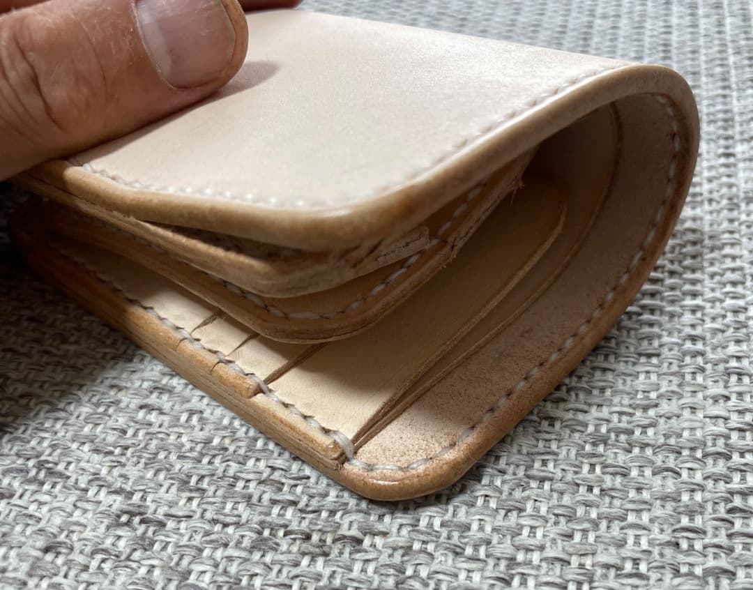 ヌメ革ハード極厚バイカーズウォーレットBOX