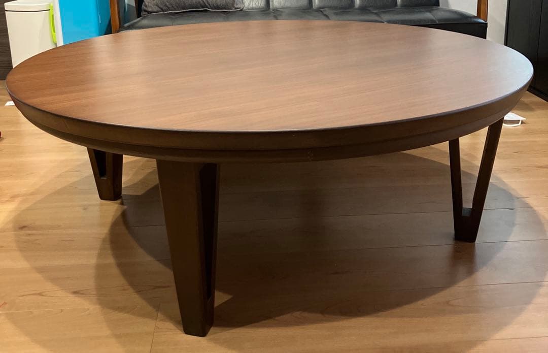 家具調こたつ　円形　105サイズ　ブラウン