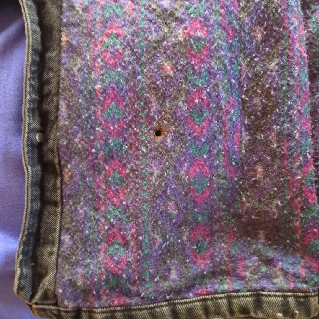 カーハートブラックデニムダメージあり