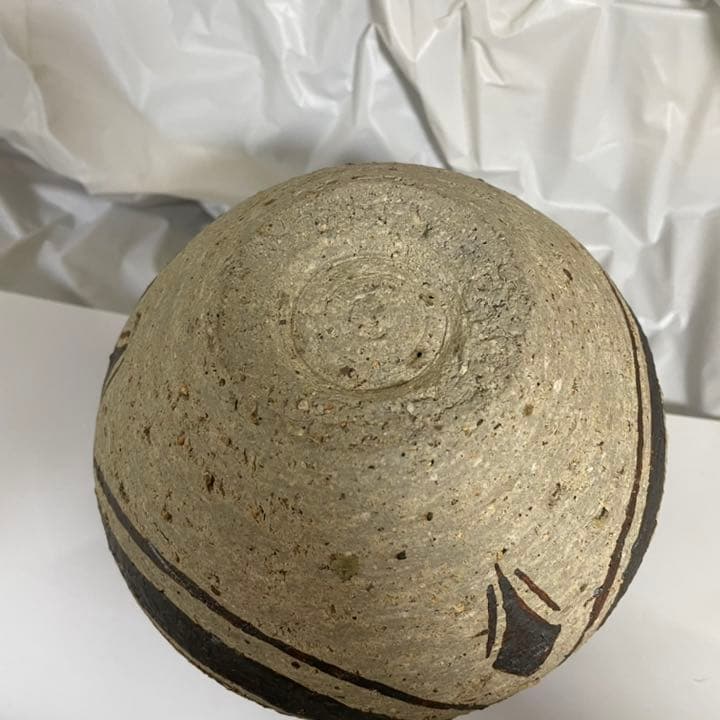 中国　磁州窯　花瓶　瓶　壺　飾り　顔　China  置物　つぼ