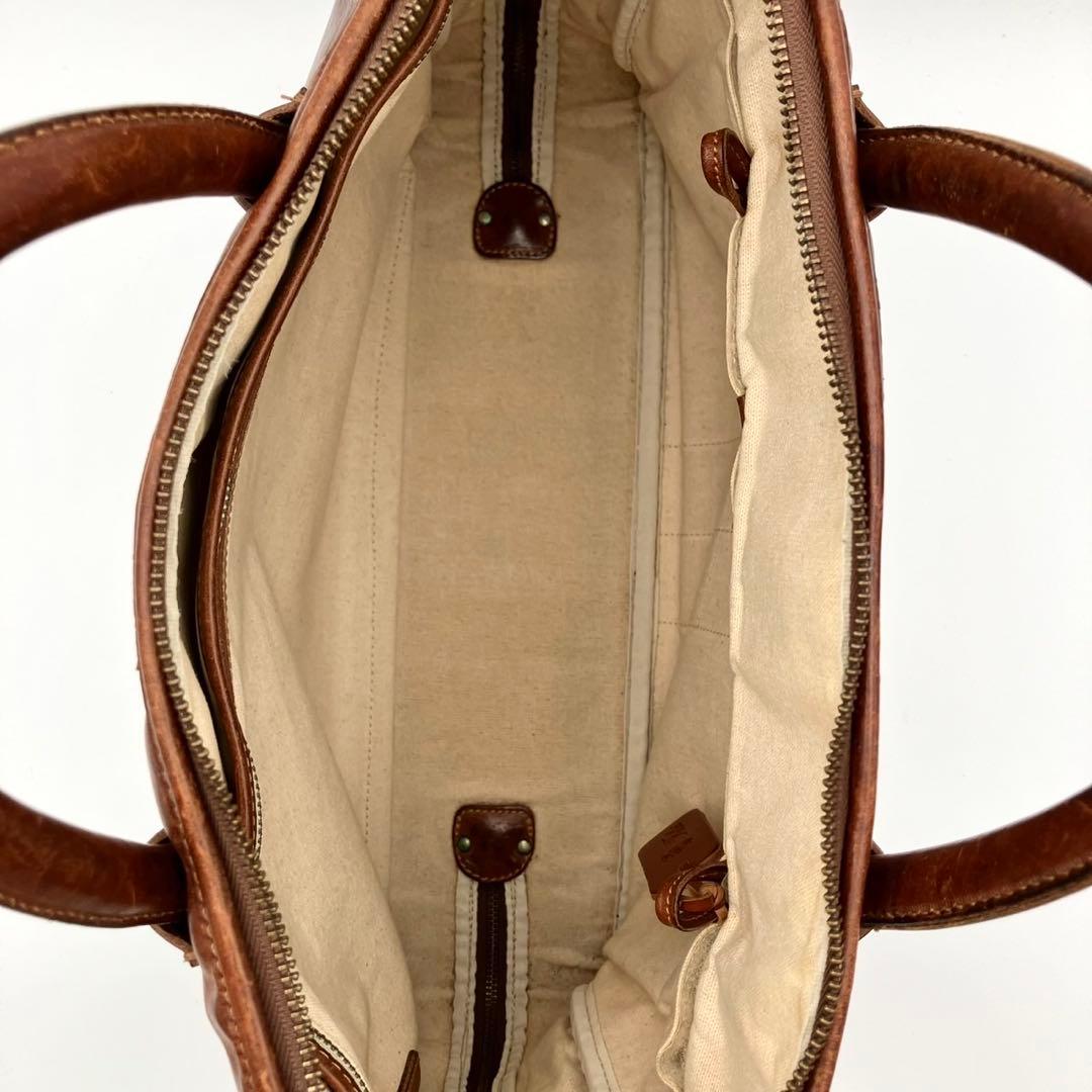 フェリージ 2way オールレザー ビジネスバッグ ブラウン　02-39