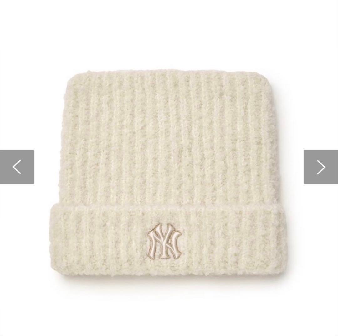 1点のみ☆カリナpick☆完売品☆MLB 猫耳 ミャオン ビーニー 白 TWS