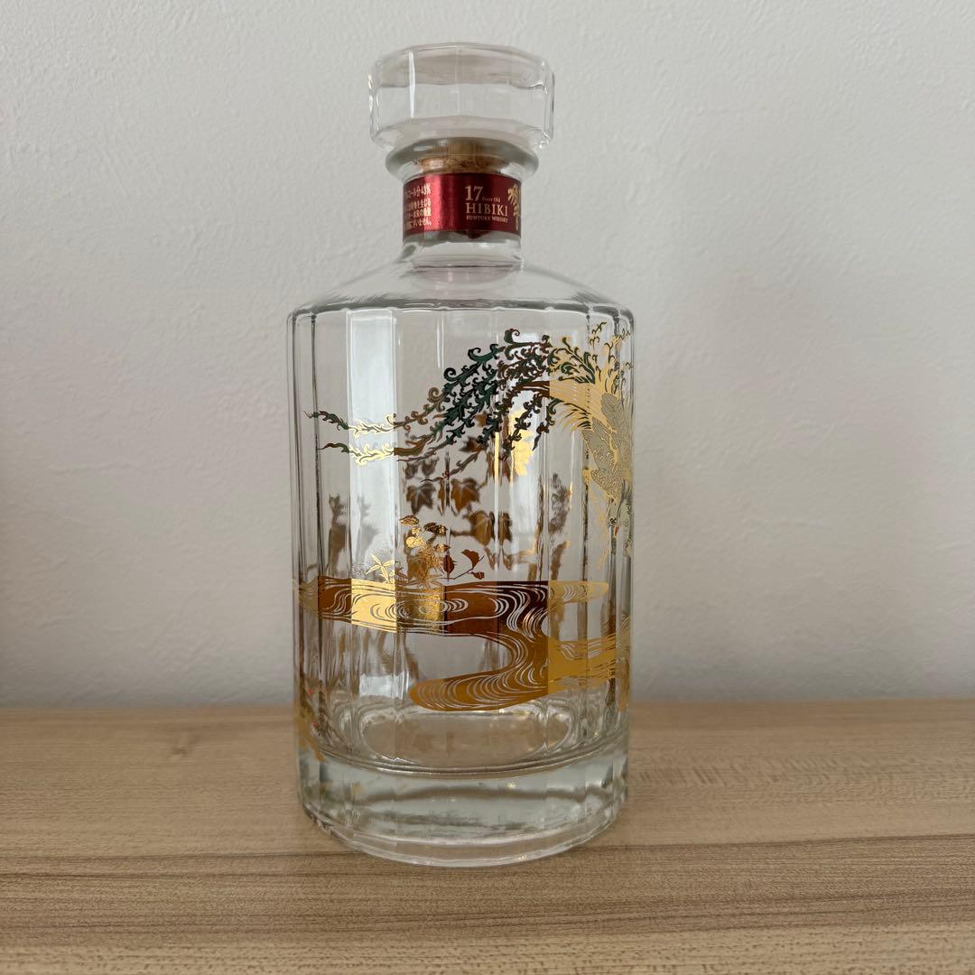 響17年 意匠ボトル 鳳凰 空瓶×1本 山崎 18年 空瓶×3本