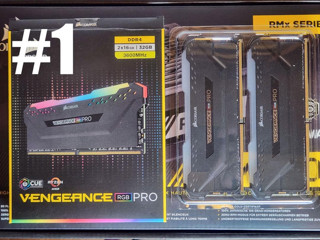 メモリー CORSAIR VENGEANCE RGB PRO 32GB DDR4 3600