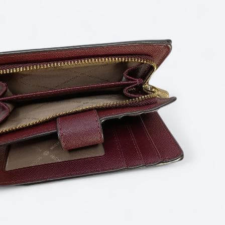MICHAEL KORS マイケルコース 二つ折り財布 バーガンディ 美品