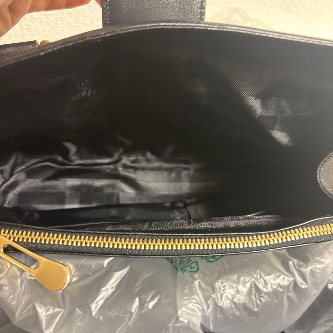 ノバチェック ホースロゴ　レザー　キルティング　トートバッグ