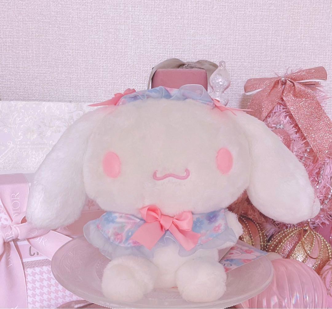 激レア♡希少♡サンリオ♡シナモロール♡ぬいぐるみ♡LIZLISA♡リボン♡ピンク