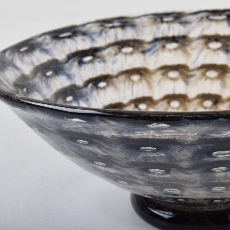 ガラス工芸家　岩田糸子作　茶のうつわ　茶碗　共箱　V　9179