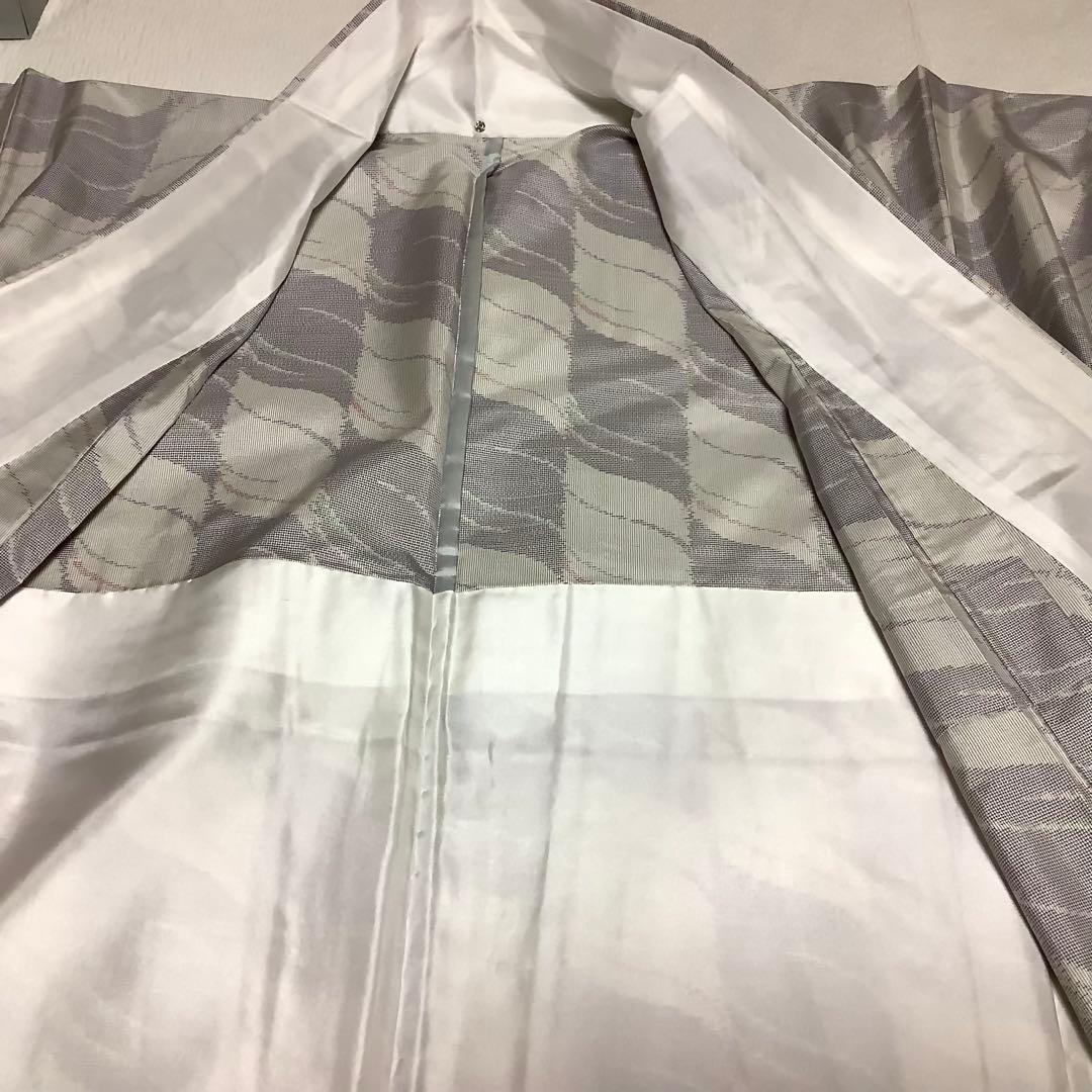 「専用です」単衣　白大島　白泥染め　証紙あります