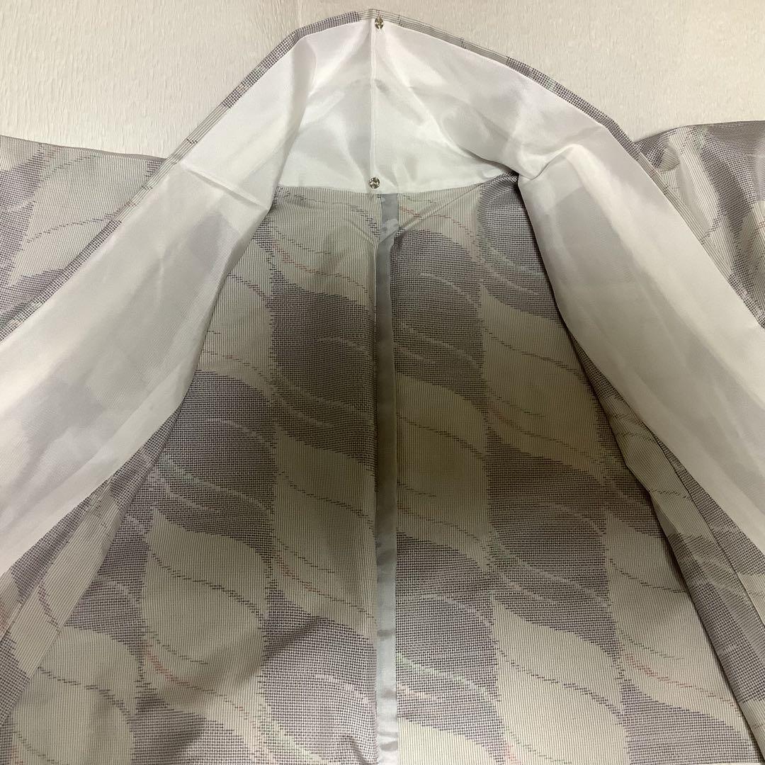 「専用です」単衣　白大島　白泥染め　証紙あります