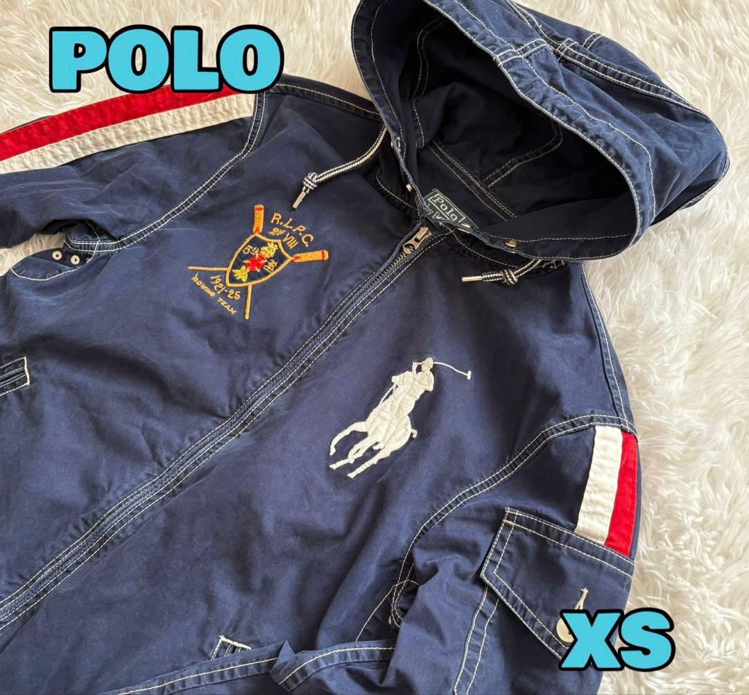 【人気】POLO ラルフローレン ビッグポニー フードドリズラージャケット XS