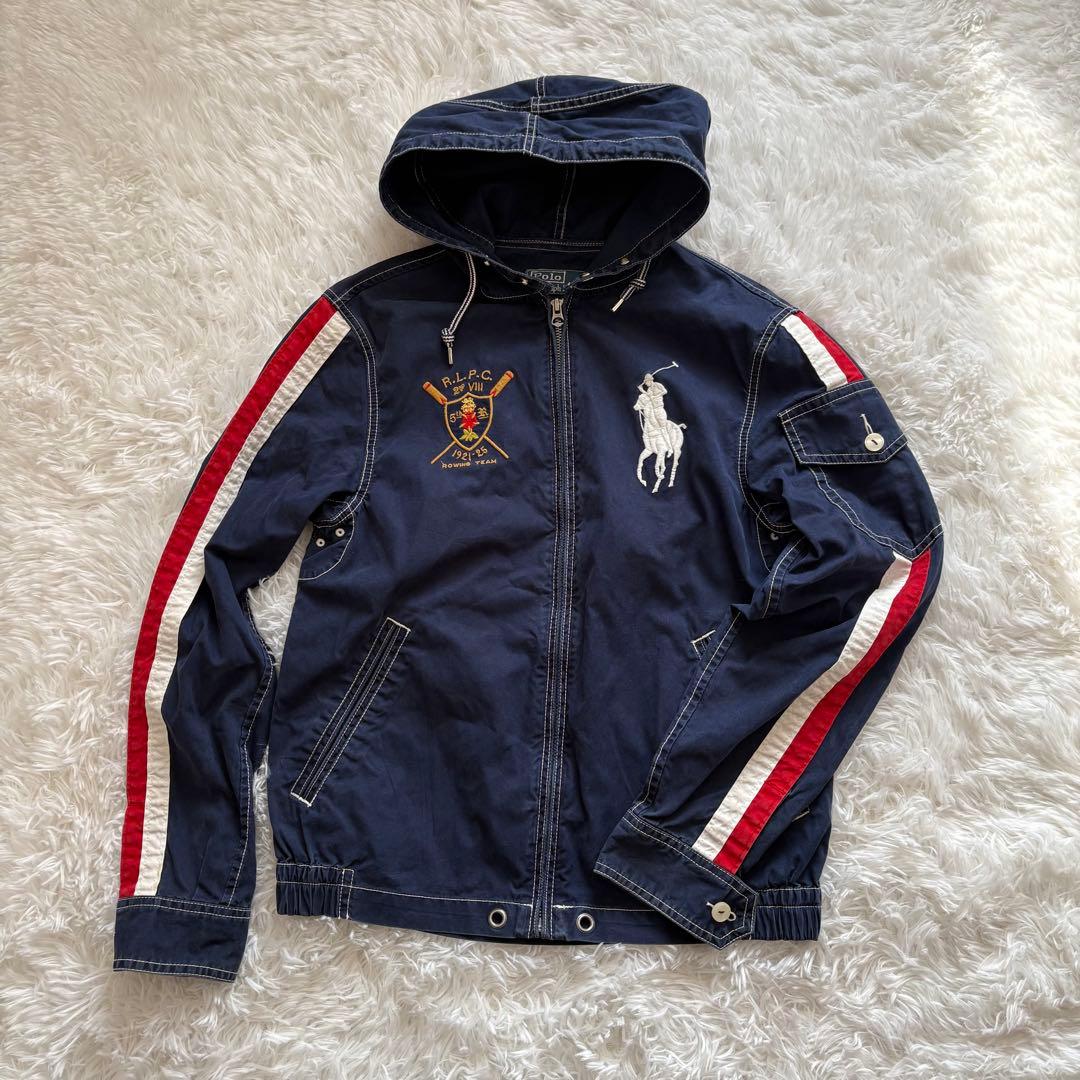 【人気】POLO ラルフローレン ビッグポニー フードドリズラージャケット XS