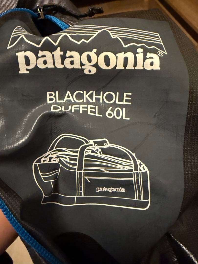 パタゴニア　ブラックホールダッフル60L ボストンバック