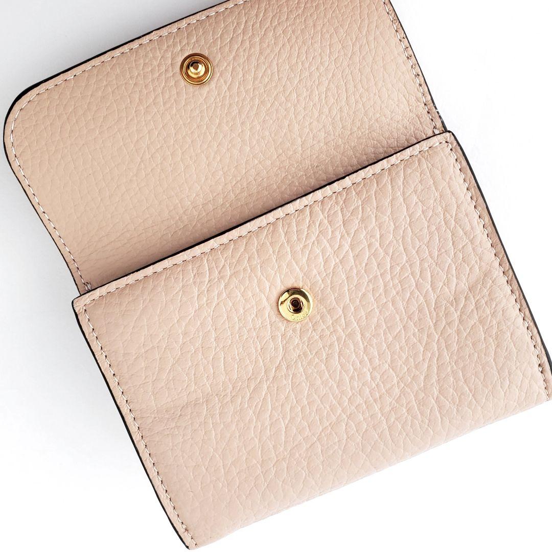 Chloe　3つ折り財布　スモールトリフォールド　ウォレット　ピンク　クロエ