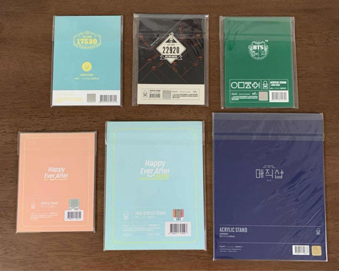 BTS ジョングク　グク　公式　アクリルスタンド　 6点セット