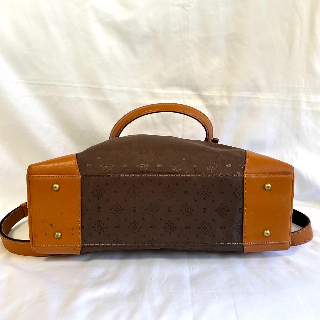 LIME 撥水 モノグラム 2way A4 トート キャメル 名刺入れおまけ