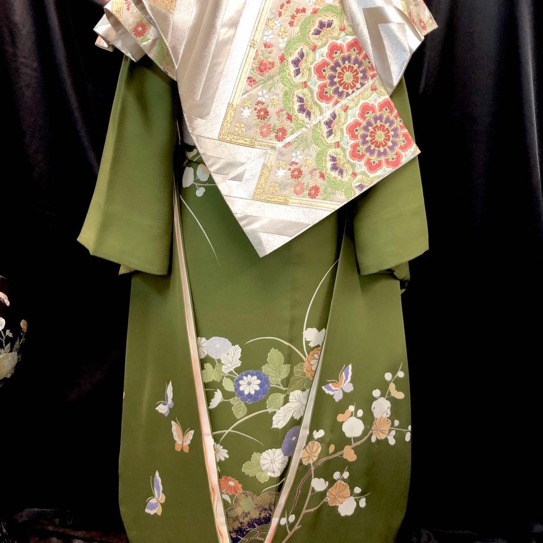 振袖フルセット■千總■落款入り■最高峰京友禅■名門河合美術織物■振袖一式