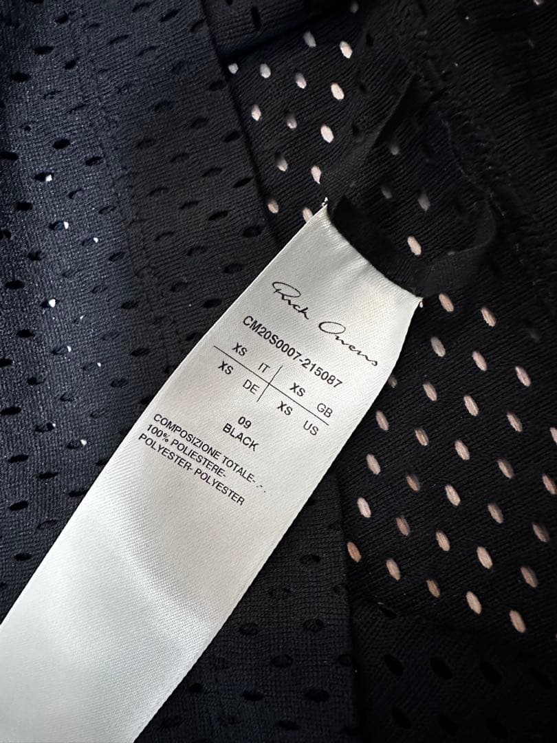 リックオウエンス チャンピオン RICK OWENS メッシュTシャツ