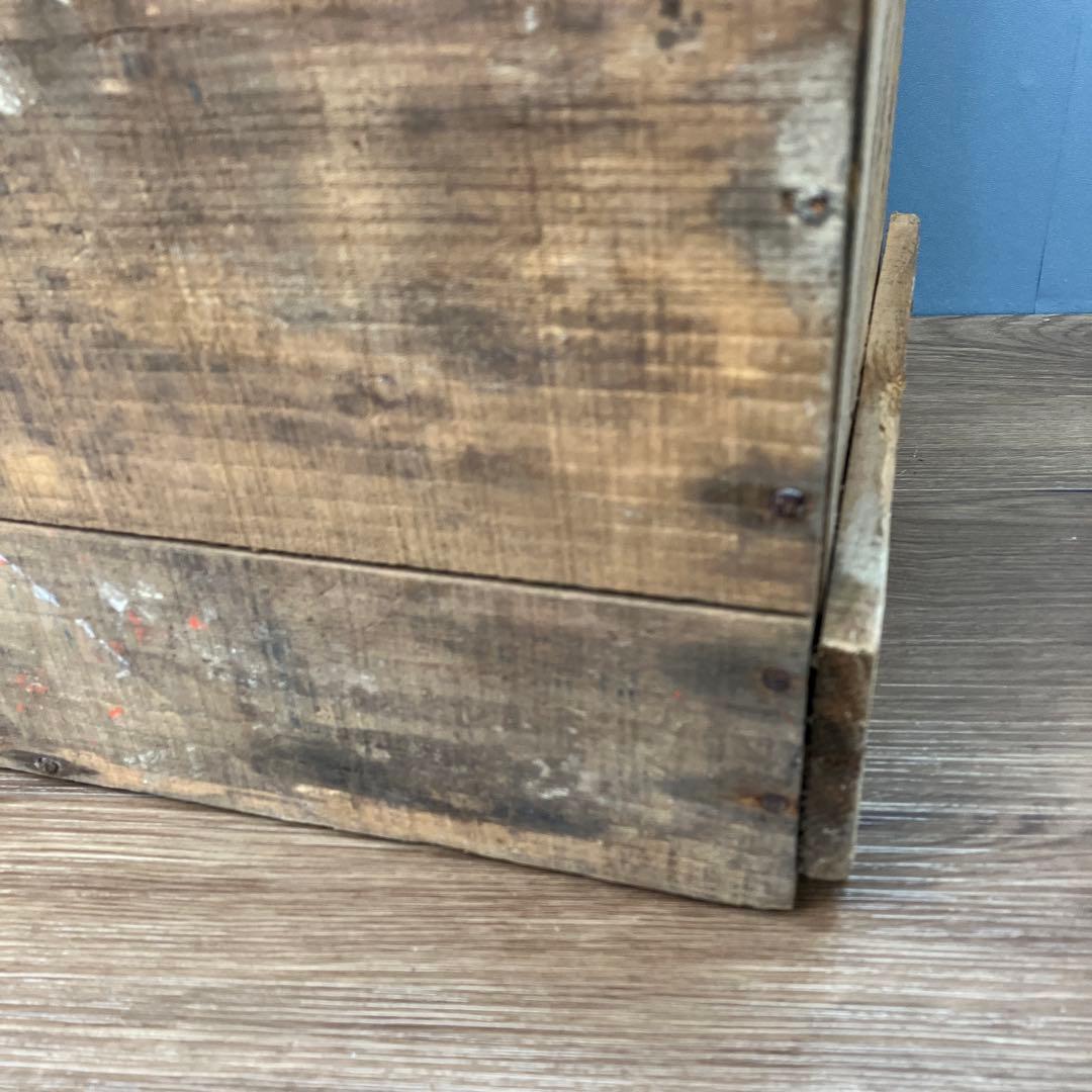 A-4 昭和レトロ 木箱 乾電池用 アンティーク 収納 什器 昭和40年 当時物