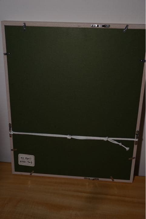 s*o様 むらまつちひろ「my april」F6木製パネル/アートクロス　ミクス