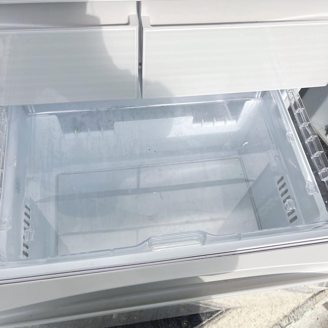 370取付無料！東芝真ん中野菜室 おしゃれアイボリー6ドア冷蔵庫 2021年製