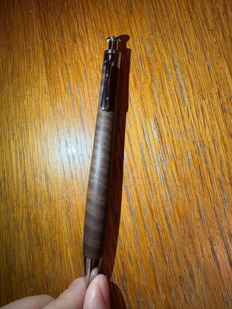 シャーペン 工房 楔 ウォールナット ちぢみ杢