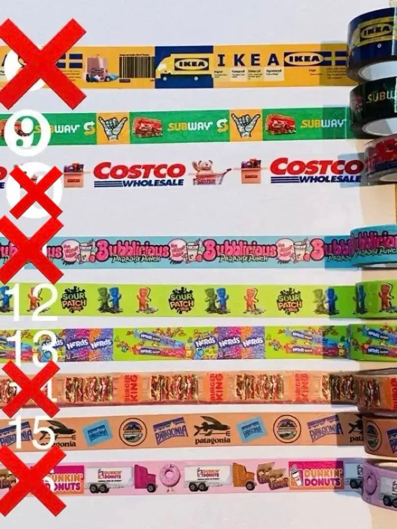 海外クリアテープ　マスキングテープ