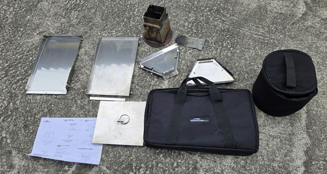 Soomloom KK-STOVE専用燃焼器バーナーK1とペレットタンクセット