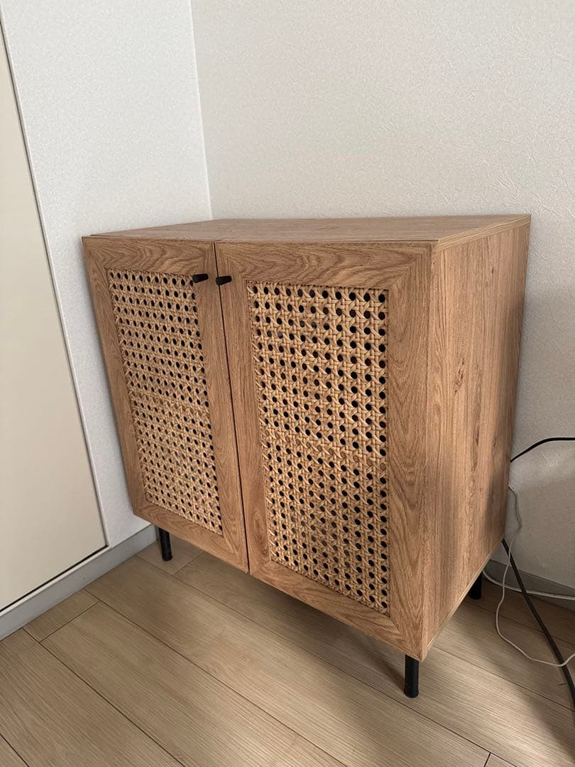 LOWYA ラタン調キャビネット リビングボード