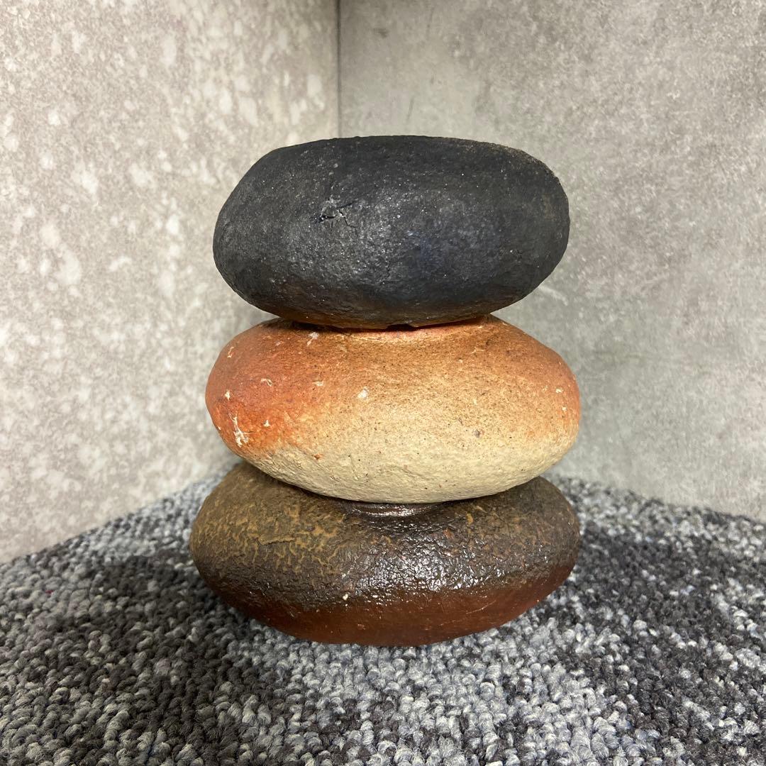 備前焼　脇本博之　香炉　花器　花瓶　一輪挿し　緋襷　窯変　カセ　置物　インテリア