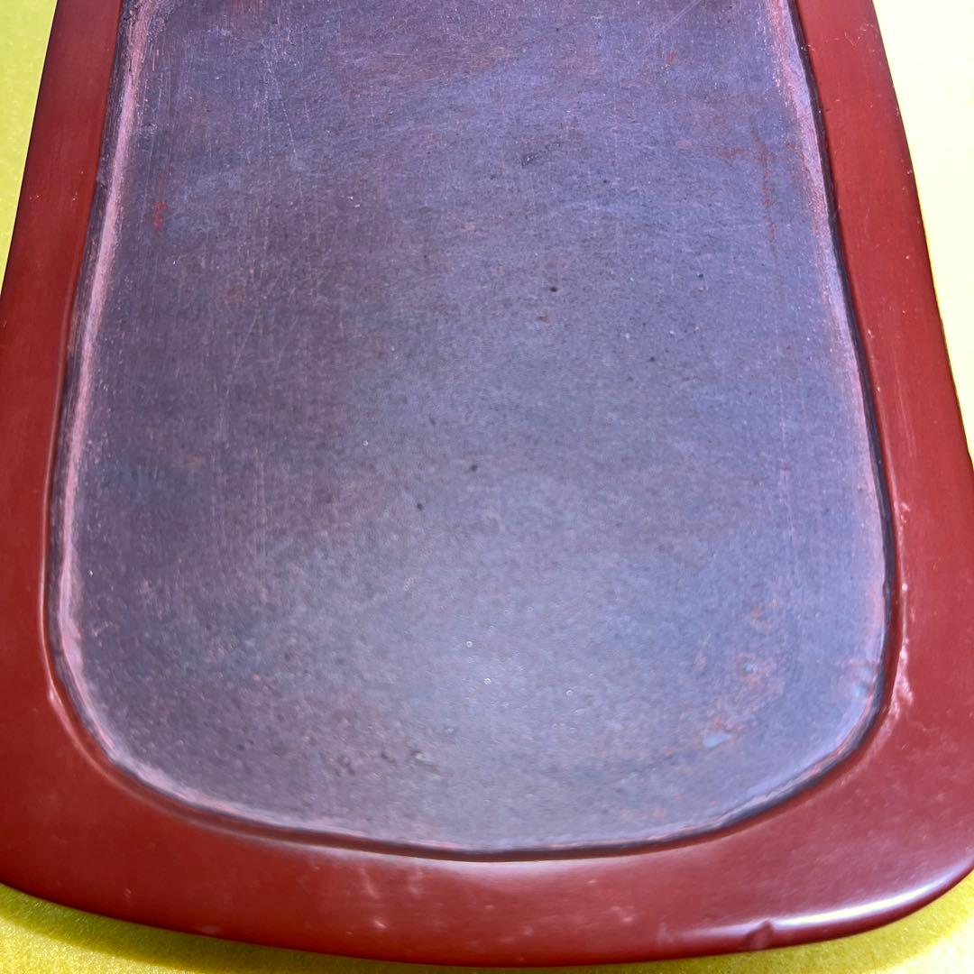 ⭕️希少　岩手県　紫雲硯　自然硯　佐藤幸雄　美品　35mm分厚い　海深い