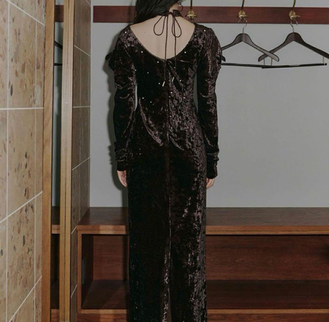 週末限定価格！ＡＮＤＲＥＳＤ　pearl glow velour dress