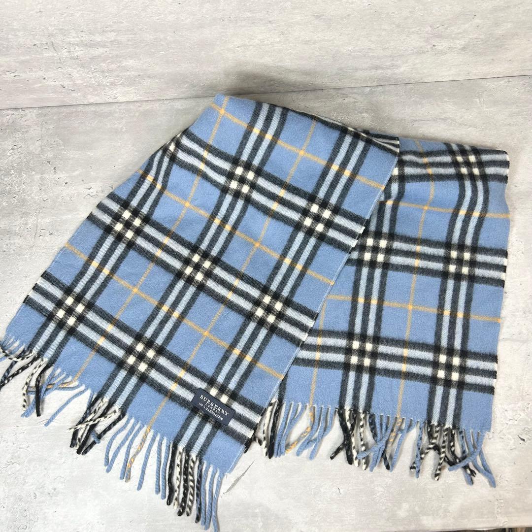 美品　BURBERRY LONDON カシミヤ100% ノバチェック マフラー