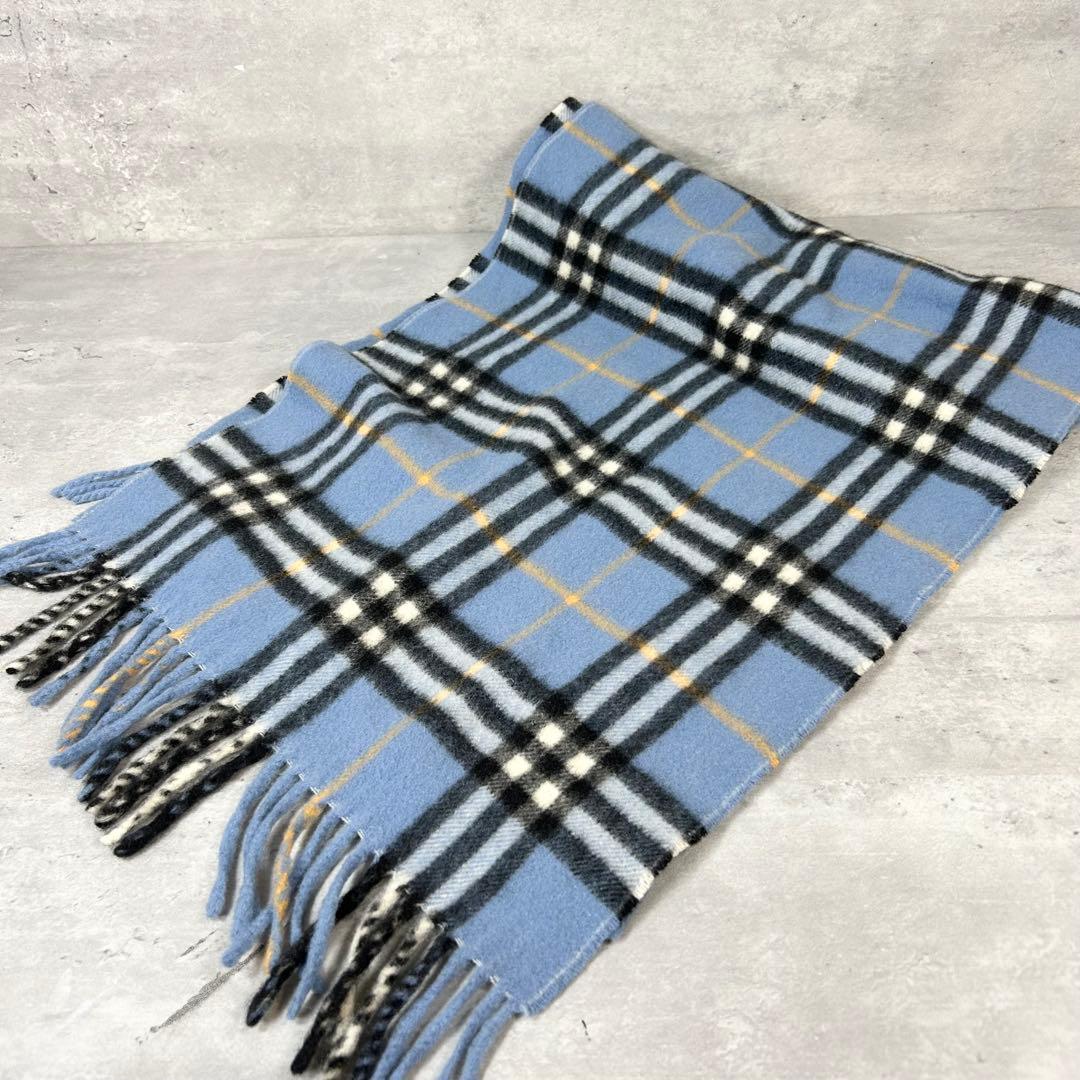 美品　BURBERRY LONDON カシミヤ100% ノバチェック マフラー
