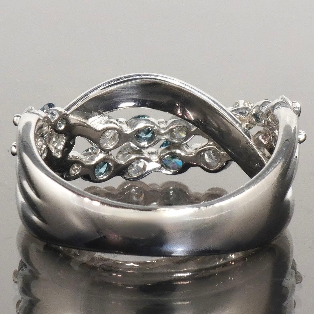 ダイヤ リング ダイヤモンド 1.02ct ブルーダイヤ プラチナ 指輪 1ct