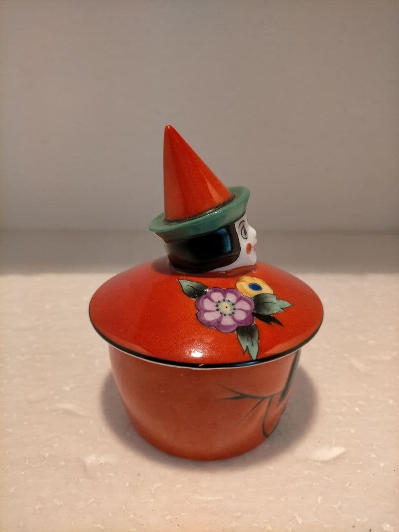 希少　里帰り　オールドノリタケ　アールデコ　ピエロ　インク壺　（メルカリ)