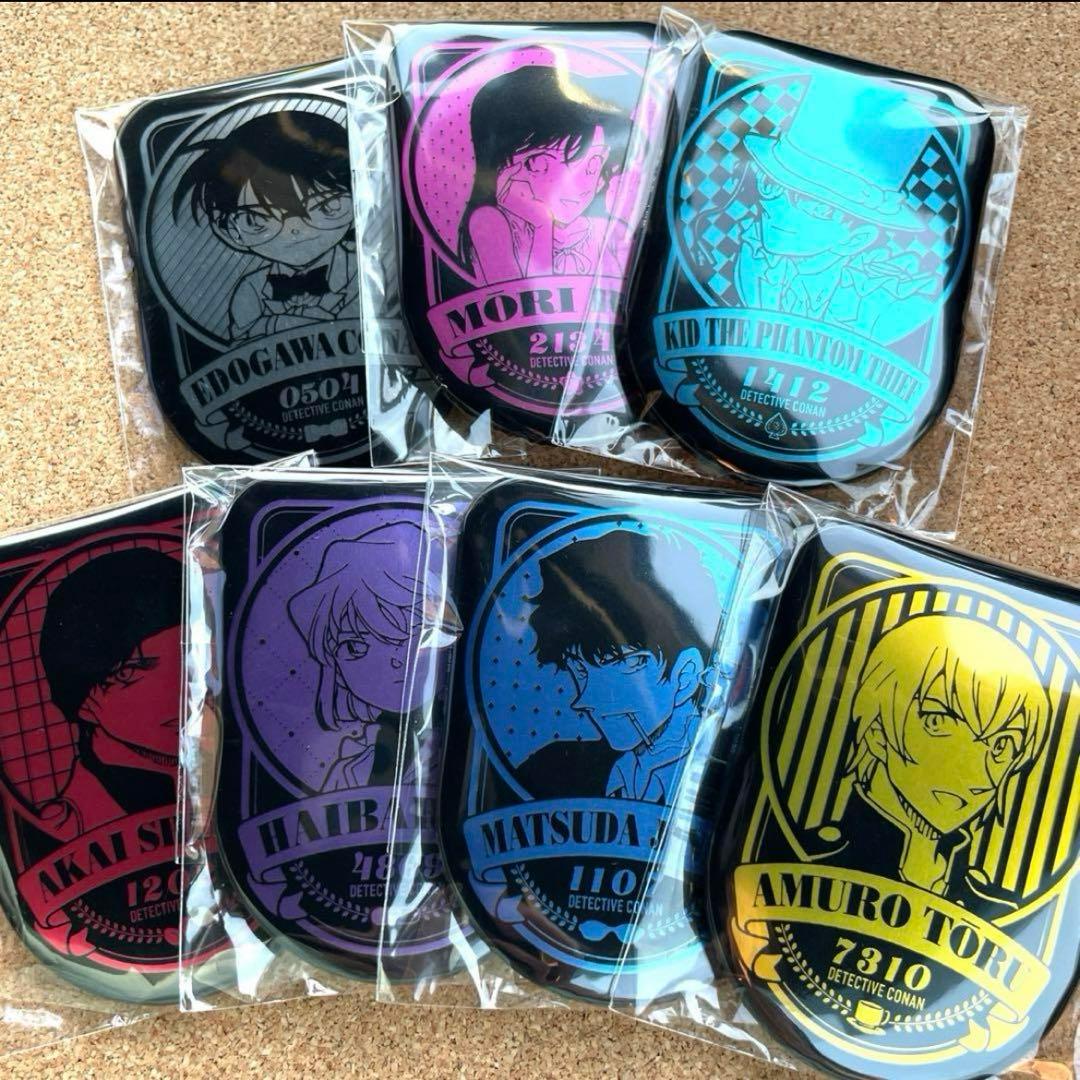 名探偵コナン✨コナン探偵社限定　エンブレム缶バッジ　全７種類　コンプリート