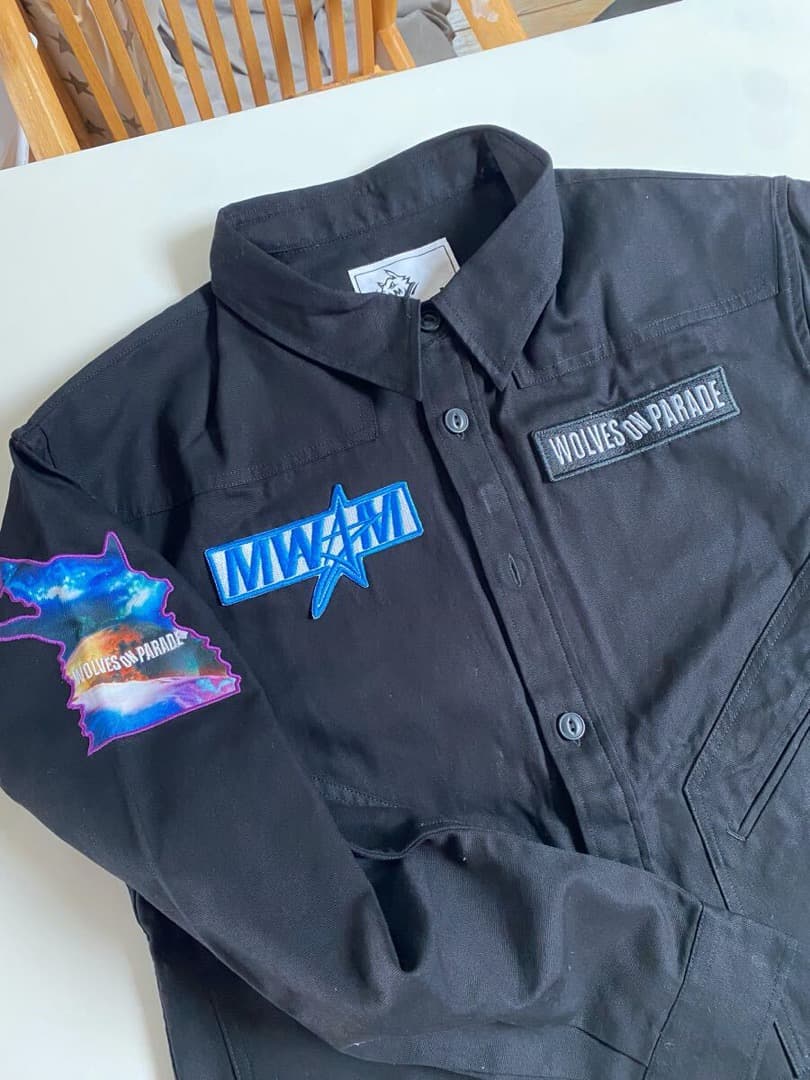 新品 2024 マンウィズ　戦闘服　黒 ジャケット L　マンウィズアミッション