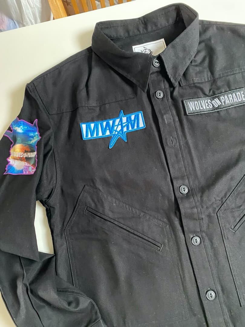 新品 2024 マンウィズ　戦闘服　黒 ジャケット L　マンウィズアミッション