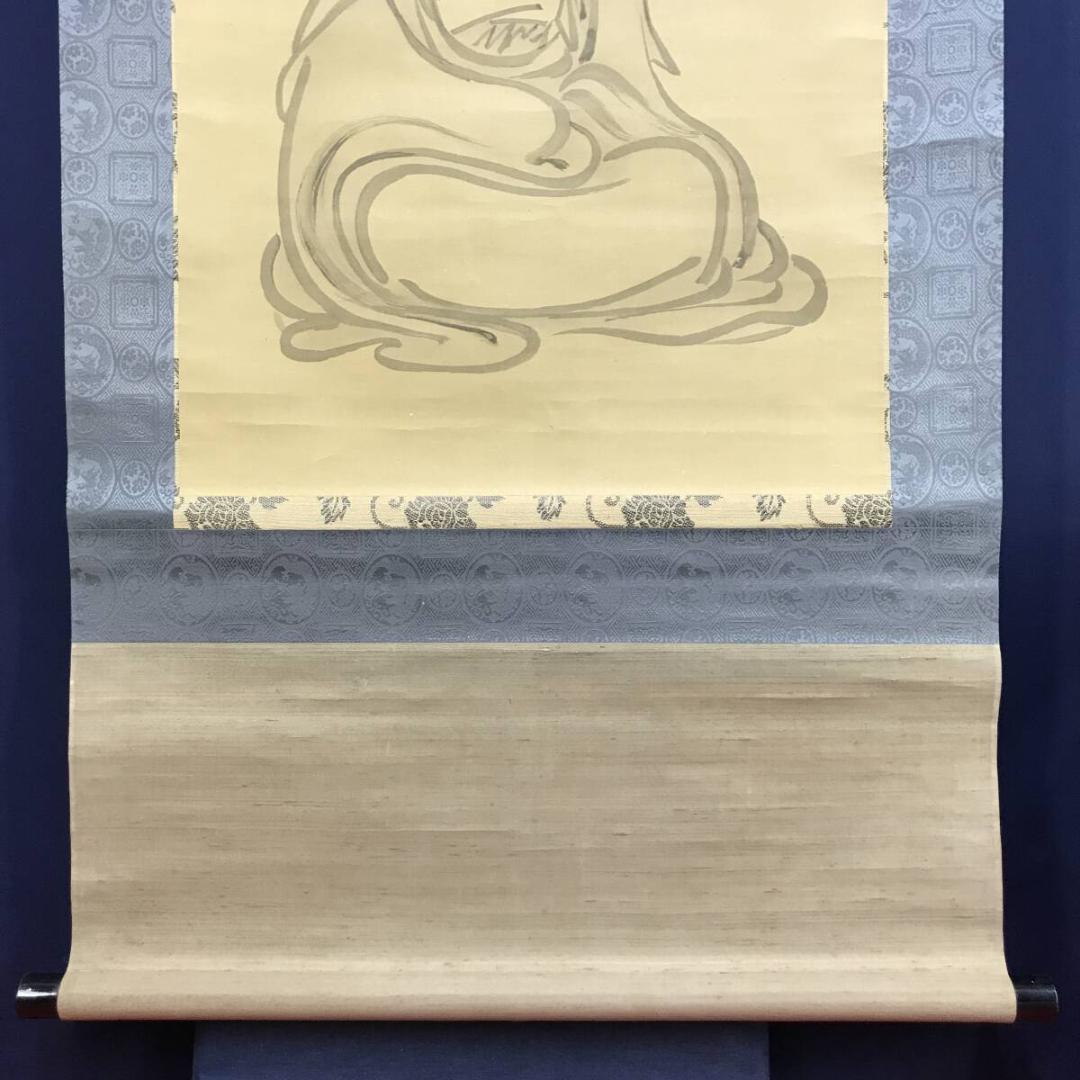 複製/京極高徳夫人芳春/丸亀藩/達磨図/工芸品/人物図/掛軸☆宝船☆AH-669