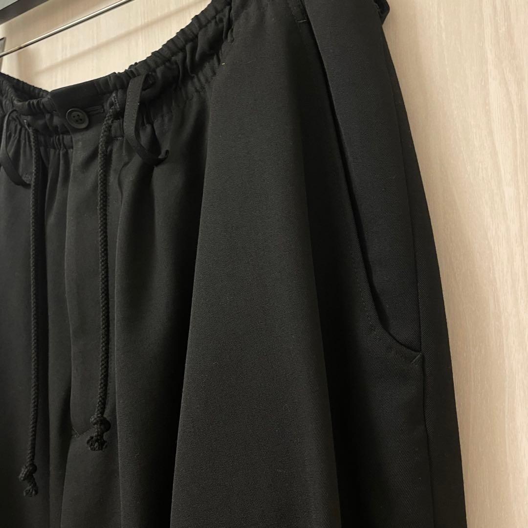 ヨウジヤマモト オム ウールギャバジン テーパード サルエルパンツ yohji