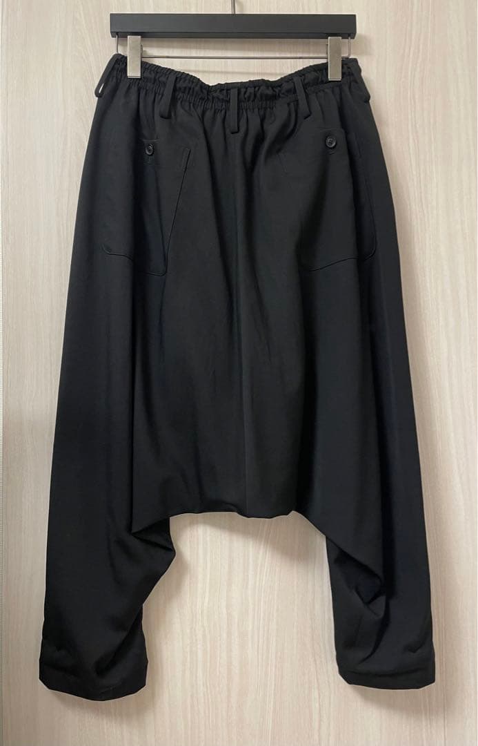 ヨウジヤマモト オム ウールギャバジン テーパード サルエルパンツ yohji