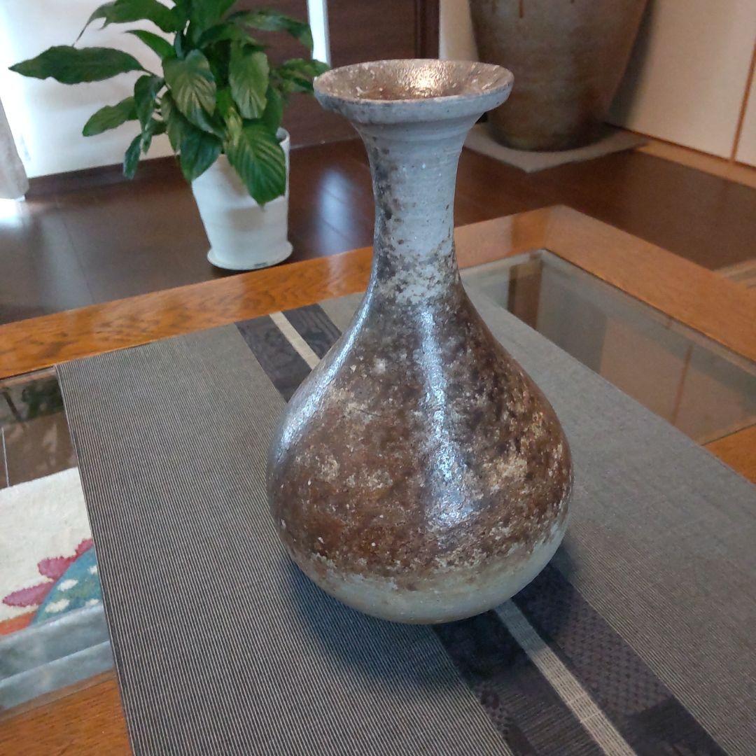 渋い　鶴くび　備前焼　22