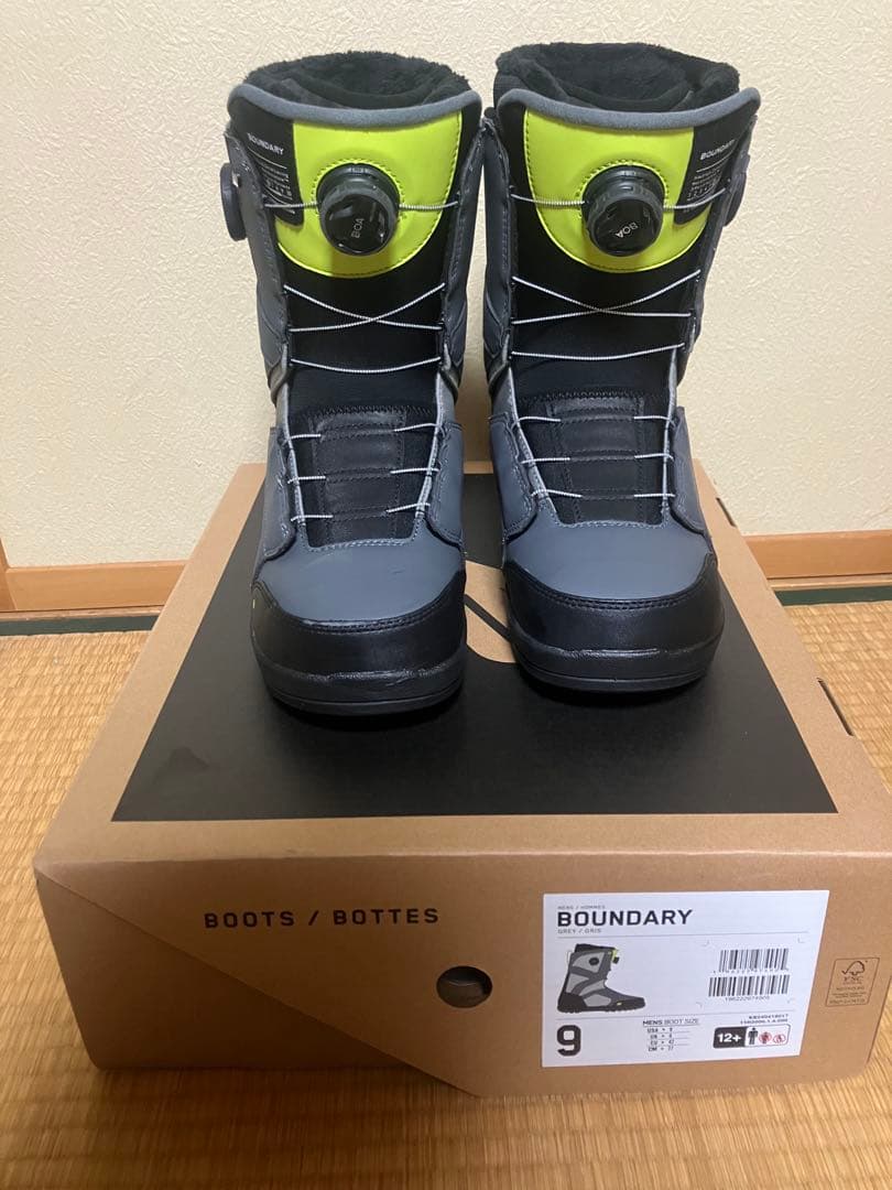 K2 スノーボードブーツ ボアシステム グレー/イエロー