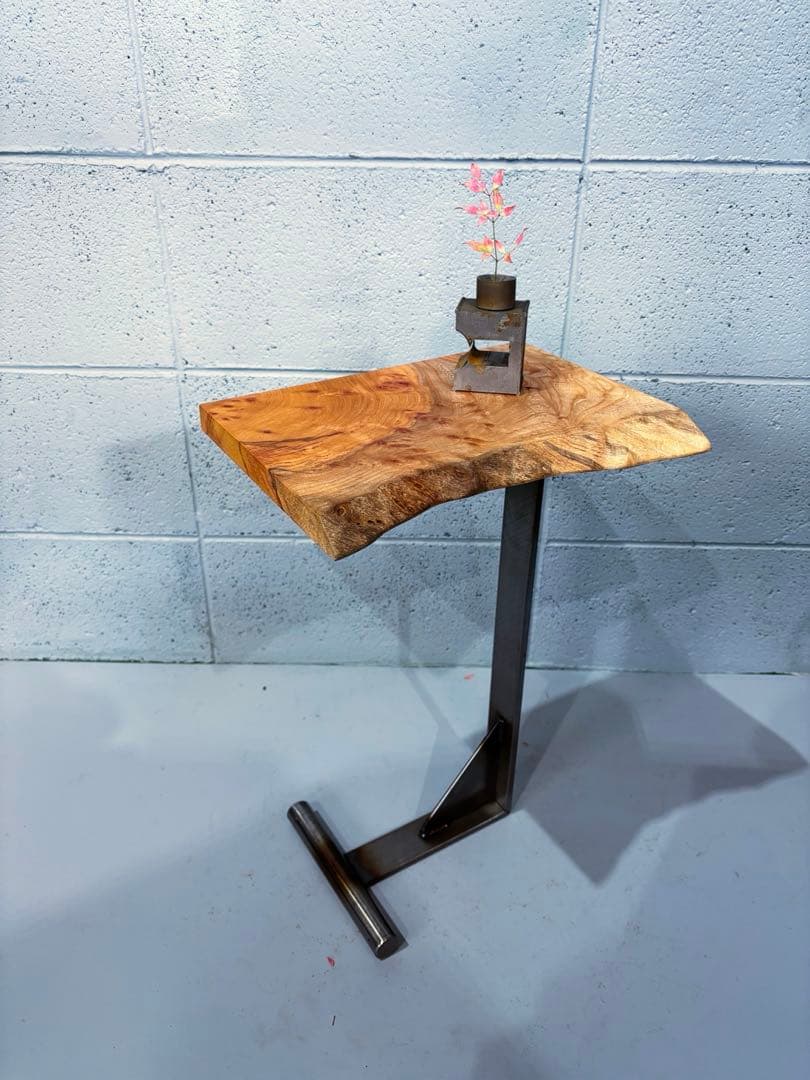 欅材サイドテーブル　コーヒーテーブル　ナイトテーブル　観葉植物置き台