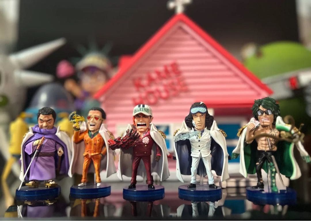 ワンピース 海軍大将 5体 ガレージキット ガレキ スタチュー①