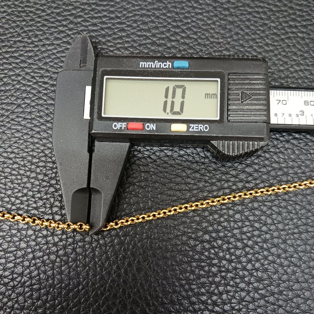 (C121001) K18 YG UNOAERRE ブレスレット ロロチェーン