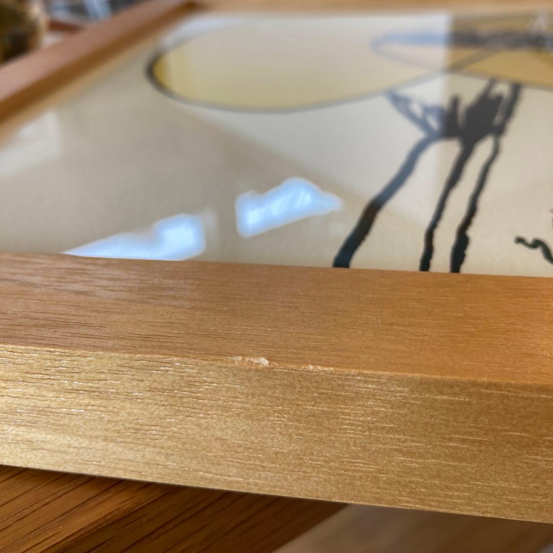 山口一郎　IDEE 無印　木製フレーム　HANA yellow no.1